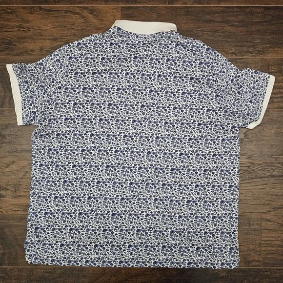 Polo Ralph Lauren Mens XL White Blue Floral Print Blue Pony Classic Fit Shirt‎ - Picture 4 of 9